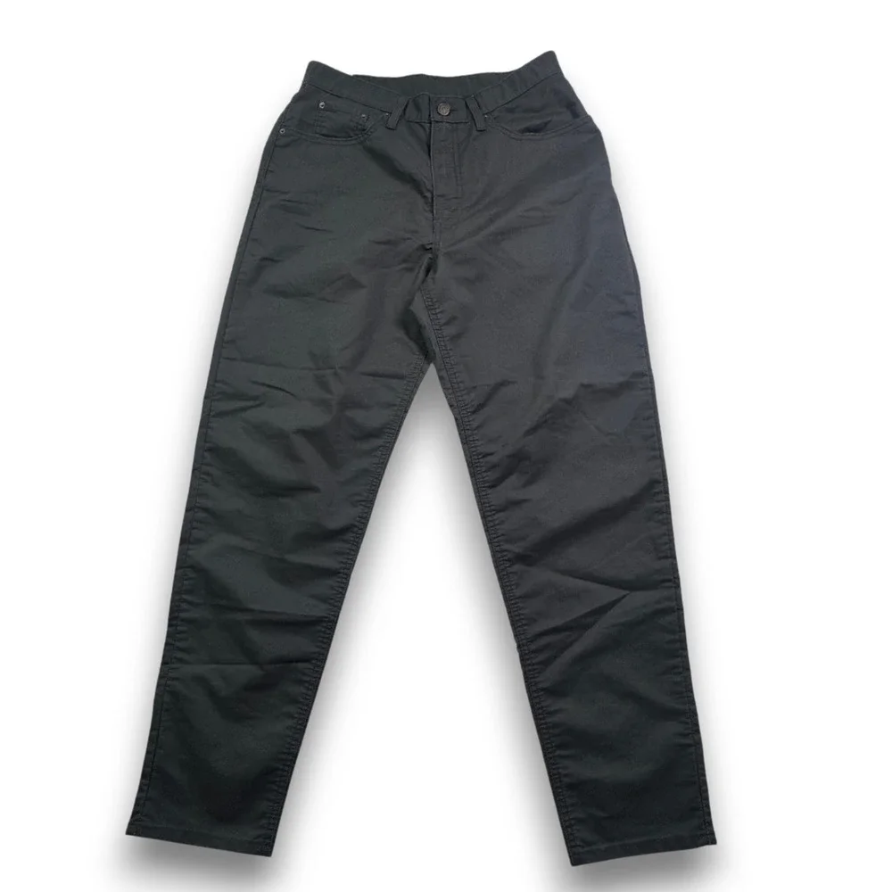 Levis 501 Original Fit Black Chino Pants Mens W30 L30 A3506-1822 Straight Leg